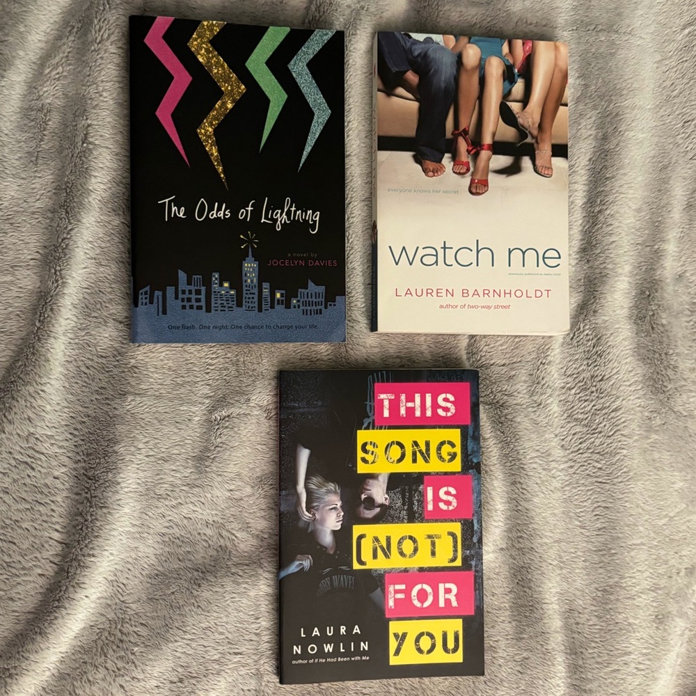 Three Young Adult Romance Books (paperback)